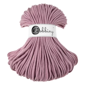 Bobbiny Premium Macramé Cord Yarn, Dusty Pink, 5 mm.