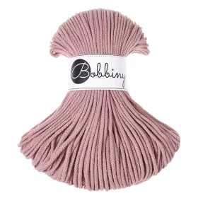 Bobbiny Premium Macramé Cord Yarn, Blush, 3 mm.