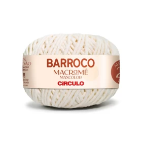Circulo Barroco Macramé Maxcolor String Yarn - Branco Mate (8083)