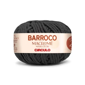 Circulo Barroco Macramé Maxcolor String Yarn - Cinza Onix (8323)