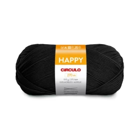 Circulo Happy Yarn - Preto (8990)