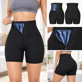 Sauna Waist Trainer Compression Shorts for Women