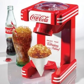 Nostalgia Ice  Coca-Cola Single Snow Cone Maker - Red