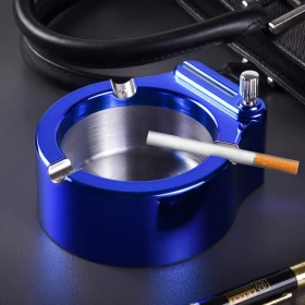 Practical Multifunctional Ashtray With Refillable Lighter