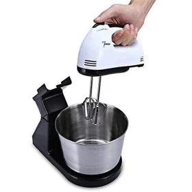 7-Speed Mixer Machine Electric Hand Whisk Egg Beater Baking Blender Mixing Bowl