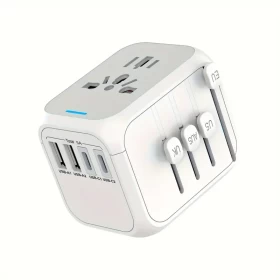 Universal Travel Adapter with USB C and USB A Port