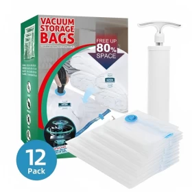 12 pack Vacuum Seal Bags with Pump