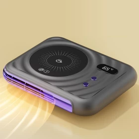 مدفأة أكواب كهربائية 2 في 1 – 3 مستويات حرارة (اللون الرمادي)