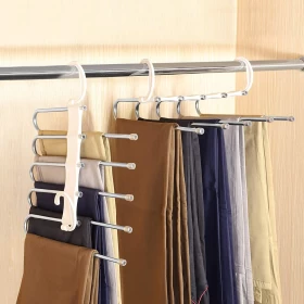 Multi-Layer 5 in 1 Pants Hangers Aluminum