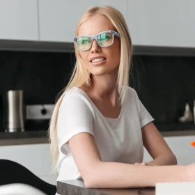 نظارات Porodo Lifestyle Prieto للحماية من الضوء الأزرق – أزرق