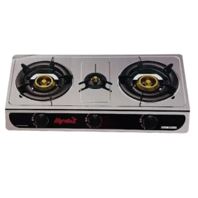 Miralux Automatic Gas Cooker with 3 Burners – High-Performance Cooking Stove