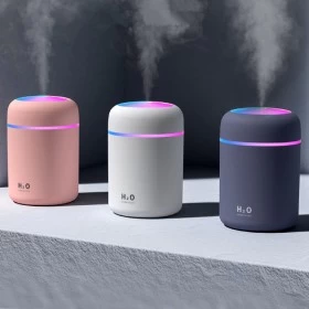 Portable H2O Air Humidifier with Night Light