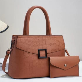 Leather Women Shoulder Handbag brown