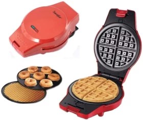Sonifer 3 In 1 Electric Waffle,Donuts & Omelet Maker SF-6083