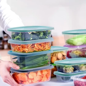 طقم أوعية خلط بلاستيكية – تدرج اللون الأزرق (5 قطع)