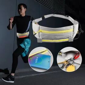 Rechargeable Waist Bag with COB Light for Outdoor Running