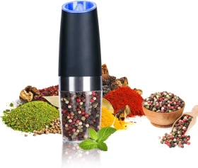 Rechargeable Electric Spice Salt and Pepper Grinder with LED Light