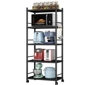 Metal Shelves with Wheels