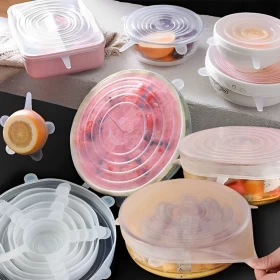 Silicone Stretch Lids Durable Food Bowl Cover-6 PCS