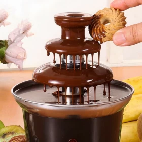 Mini Electric Chocolate Fondue Fountain 3 tiers