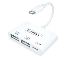 Earldom OTG Cable Integrated with 2 USB ports and 1 Lightning Port OT44