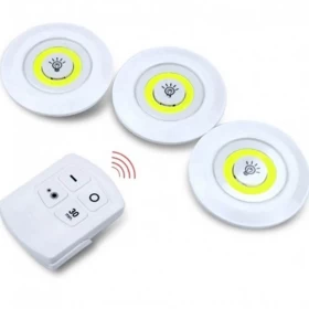 LED Light with Remote Control - Set of 3