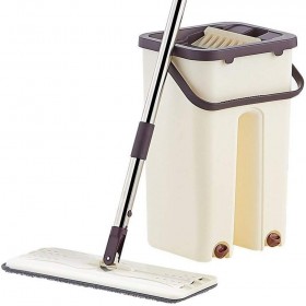 Scratch Cleaning Mop With 2 In 1 Self Clean Wash Dry Hands Free Flat Mop