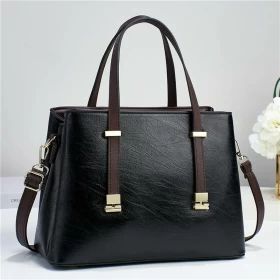Women's Black Color PU Leather Bag