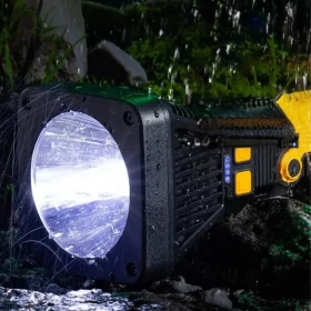 كشاف حديد قابل للشحن – سلك بطول 10 متر – موديل W5188-1 – إضاءة قوية للطوارئ والعمل