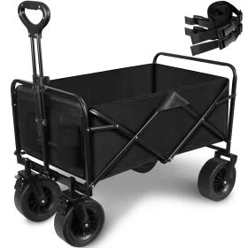 Folding Wagon Trolley Camping Cart 65KG-80cm