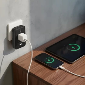 Porodo Velocitas Universal AC Wall Socket  Smart & Reliable Power Solution