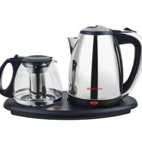 2-in-1 Kettle Tea & Coffee Stainless Steel Silver – SC-266