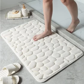 Bathroom Bath Mat Non-Slip Memory Foam