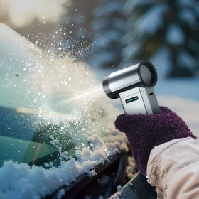 مروحة نفخ ومكنسة توربو من باورولوجي  نفخ قوي وشفط فعال