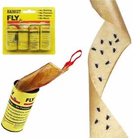 Sticky Fly Trap 4 Rolls Pack, Mosquito Catcher Killer