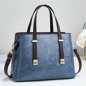 Women's Blue Color PU Leather Bag