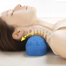 Waist/Neck Pressure Relief Silicone Cushion - Black Sleeve Blue Cushion