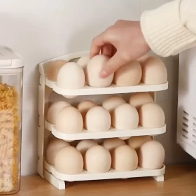 Folding Egg Rack, 24 Grid Egg Storage Holder