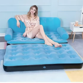 Foldable Inflatable Multi Function Double Air Bed Sofa