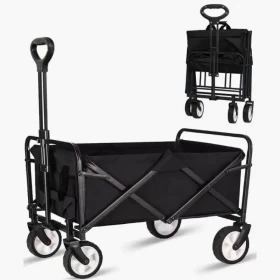 Folding Wagon Trolley Camping Cart 70KG-77cm