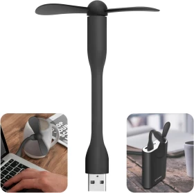 Mini USB Fan Flexible Cooling Fan For  Power Bank/Laptop