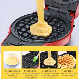 Sonifer 3 In 1 Electric Waffle,Donuts & Omelet Maker SF-6083