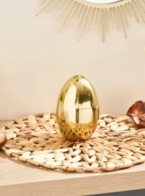 Giant Metallic Golden Egg
