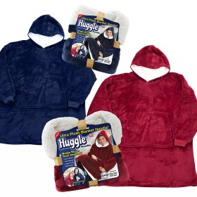 Huggle Hoodie, Ultra Plush Blanket Robe Hoodie