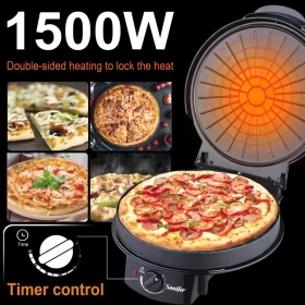 Sonifer Non-Stick Pizza Maker Machine  1500W Electric Oven SF-6086