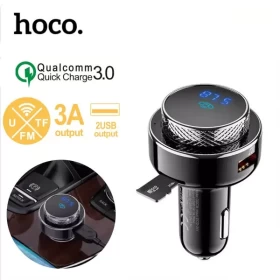 Hoco Wireless Car Bluetooth With 2 USB Output 3A Charging