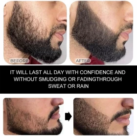 Waterproof Beard Filling Pen with Beard Brush