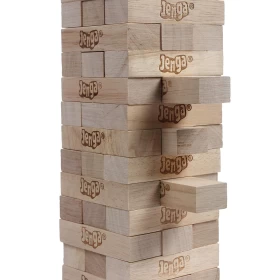 Wooden Beech Building Block set Stacking Board Game