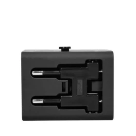 Universal World Travel Adapter 2.1A  - Black