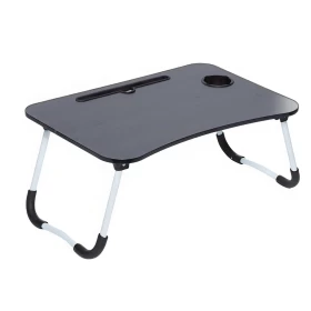 Foldable Laptop Desk for Bed with Cup Holder